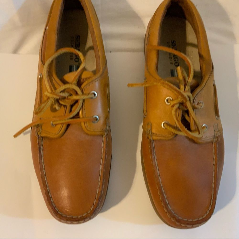Sebago Tan Leather Mules